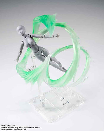 Tamashii Effect 6 Inch Scale Action Figure S.H. Figuarts - Effect Wind Green Version (Shelf Wear Packaging)