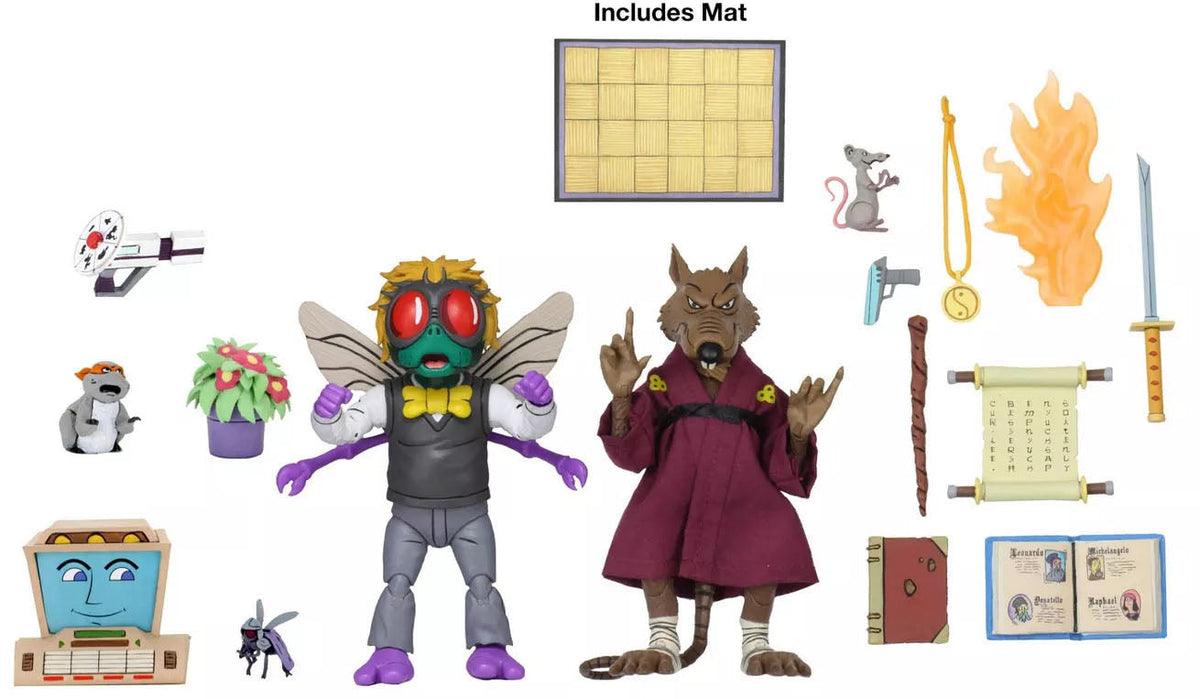 Teenage Mutant Ninja Turtles Cartoon Series 7 Inch Action Figure 2-Pack Exclusive - Splinter & Baxter