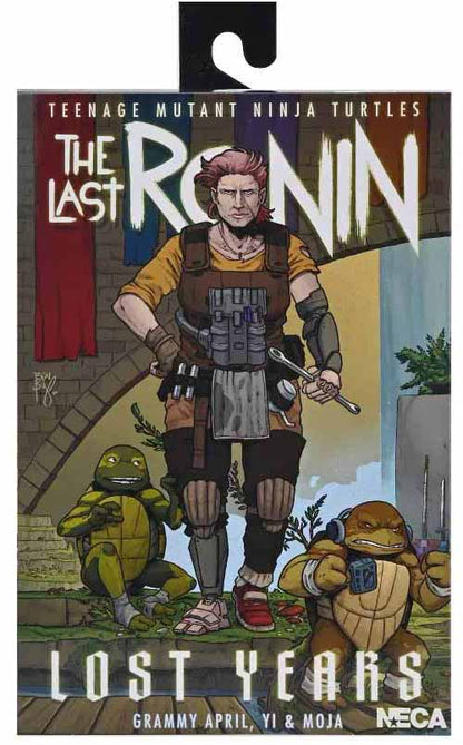 Teenage Mutant Ninja Turtles The Last Ronin 7 Inch Action Figure Lost Years Ultimate - Grammy April with Yi & Moja