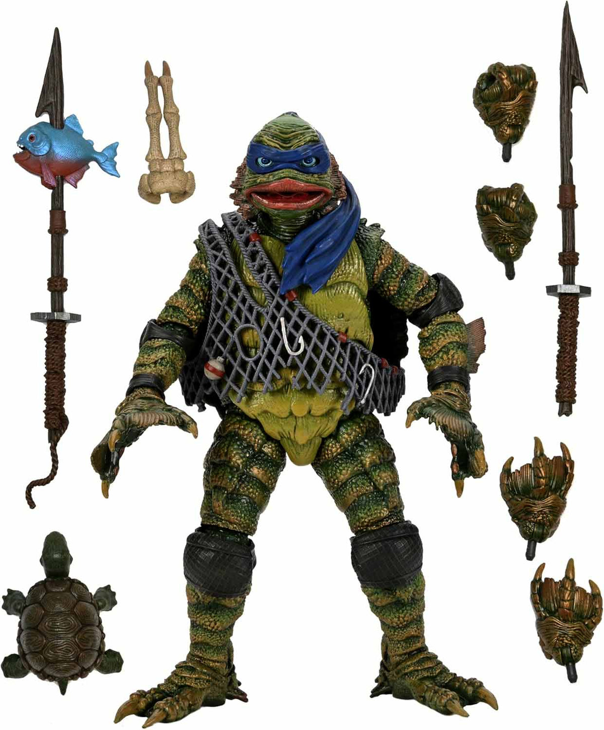 Teenage Mutant Ninja Turtles Universal Monsters 7 Inch Action Figure Ultimate - Leonardo as The Creature