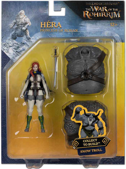 The Lord Of The Rings The War of the Rohirrim 4 Inch Action Figure BAF Snow Troll - Hera Princess of Rohan