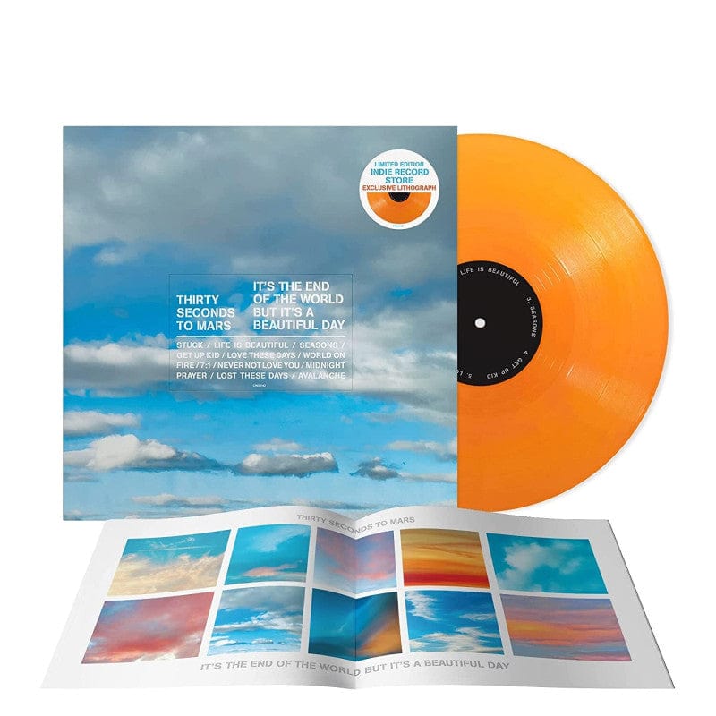 It's the End of the World, But It's a Beautiful Day (Exclusive Lithograph Edition) - Thirty Seconds to Mars [Colour Vinyl]