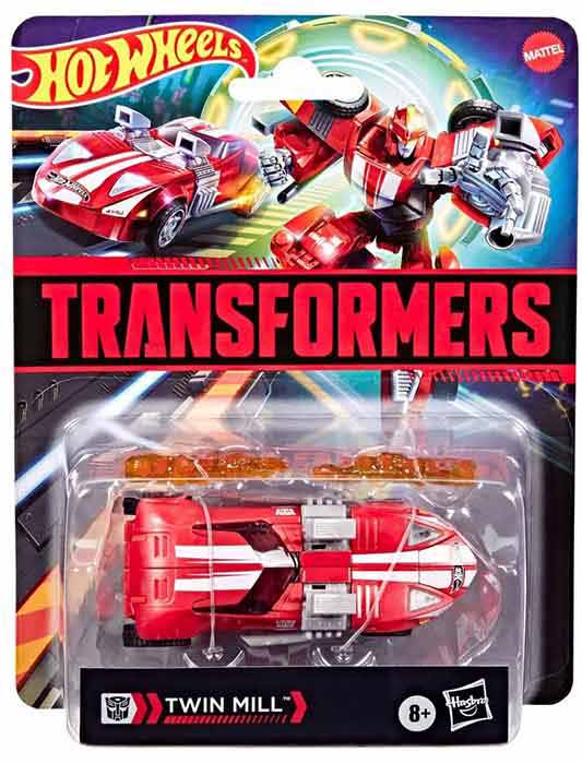 Transformers Collaborative Hot Wheels 5 Inch Action Figure Deluxe Class - Twin Mill Red Version