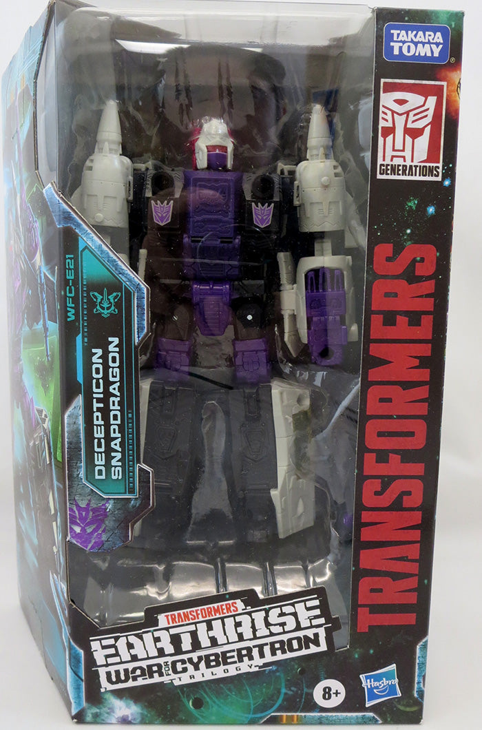Transformers Earthrise War For Cybertron 7 Inch Action Figure Voyager Class (2020 Wave 2) - Snapdragon #21 (Sub-Standard Packaging)