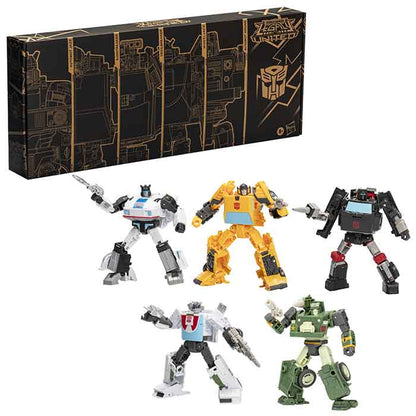 Transformers Legacy United 6 Inch Action Figure Box Set - Jazz - Sunstreaker - Trailbreaker - Wheeljack - Hound (Shelf Wear Packaging)