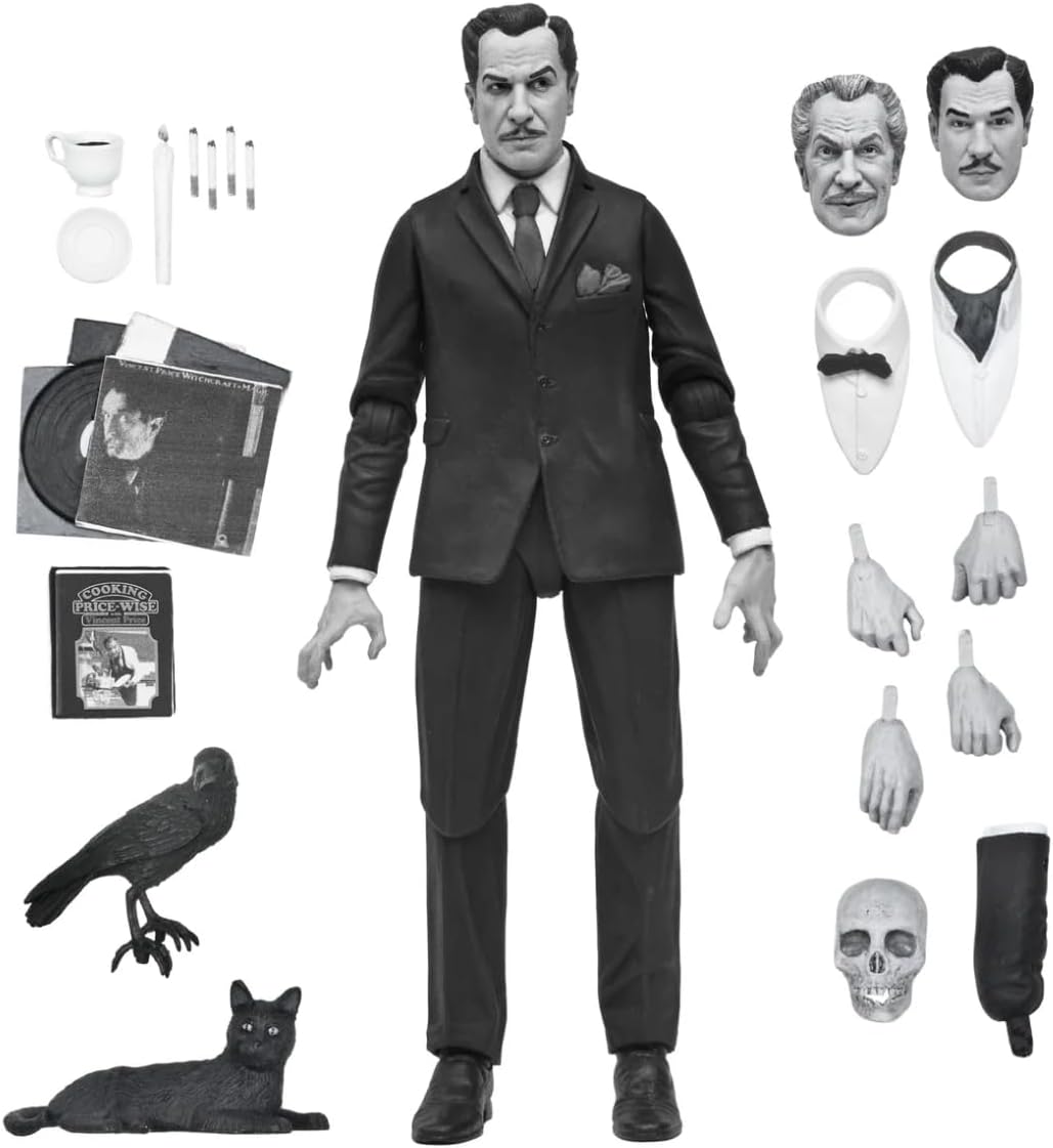 Vincent Price 7 Inch Action Figure Ultimate - Vincent Price (Black & White)