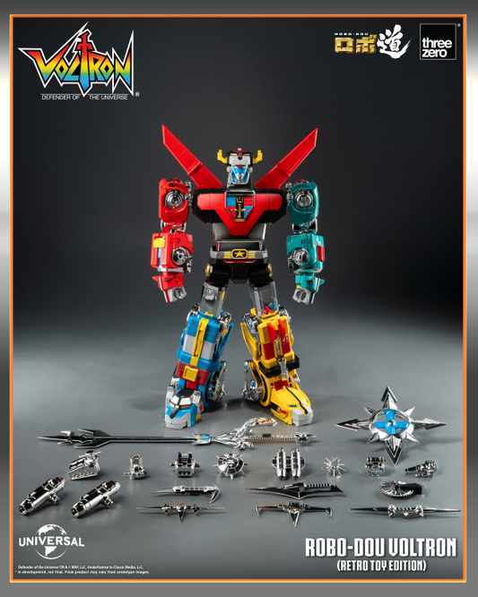 Voltron Defender Of The Universe 10 Inch Action Figure Robo Dou - Voltron Retro Toy Version