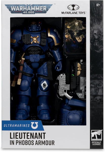 Warhammer 40000 7 Inch Action Figure Wave 11 - Lieutenant In Phobos Armour (Ultramarines)