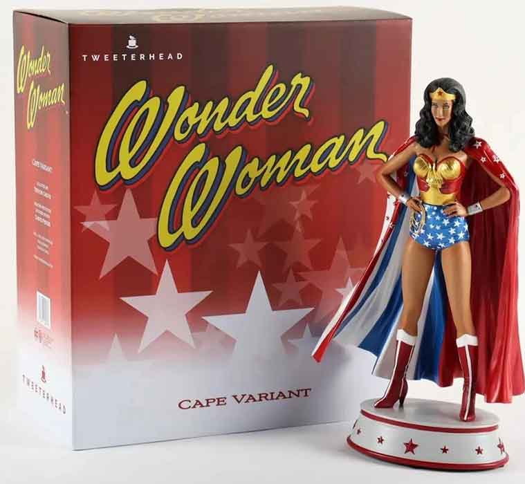 Wonder Woman TV Series 13 Inch Statue Figure - Wonder Woman Lynda Carter Cape Variant